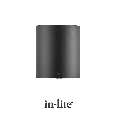 Halo Down Wall 12V Black Ø10x11,5x10 cm