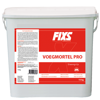 Fixs Voegmiddel Pro Steengrijs 15 kg
