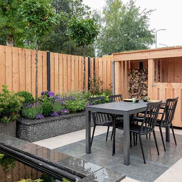 Betolux Beton-hoekpaal met diamantkop 10x10x280 cm gecoat Antraciet