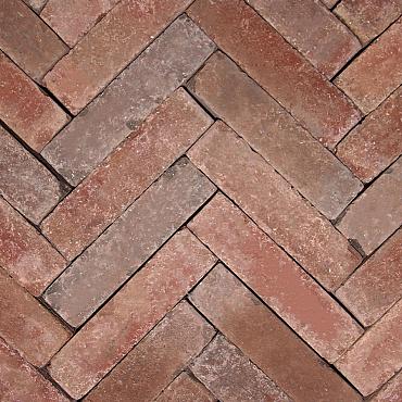 Hollandse Streken waalformaat Goois 5x20x6 cm Rood/bruin getrommeld