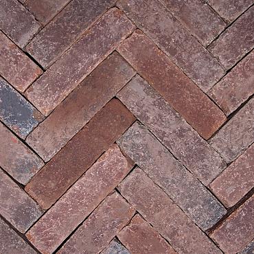 Hollandse Streken waalformaat Sallands  5x20x6 cm Rood/paars getrommeld