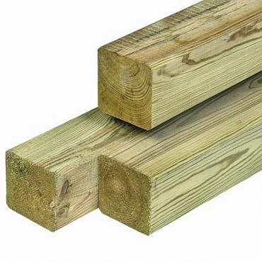 Paal 6,8x6,8x270 cm Grenen geschaafd