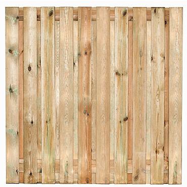 Tuinscherm Bois 21-planks 180x180 cm Grenen Groen geïmpregneerd