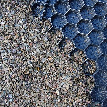 Grindplaat Gravel Lux 59,2 x 79 x 3 zwart