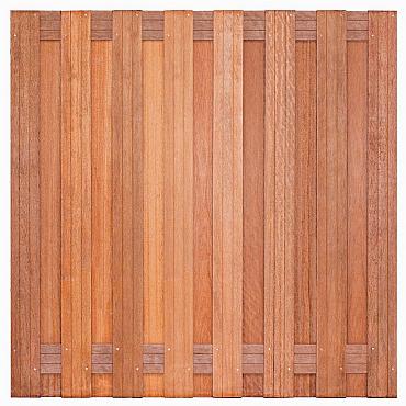 Hardhout scherm Victor  180x180 cm 17 planks
