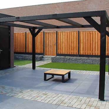 Natuursteen keien TB gres Metz 10x10x5/7 cm, grijs genuanceerd