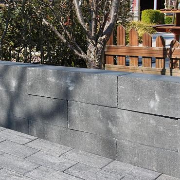 Palissade Block 60x15x15 cm Grijs/zwart