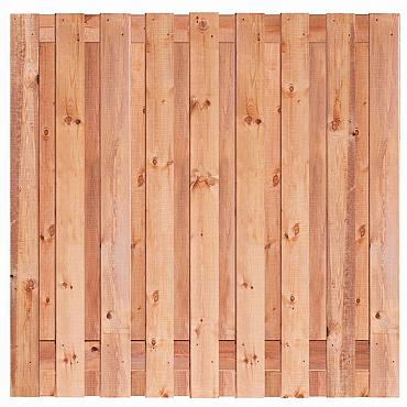 Tuinscherm Breil 19-planks 180x180 cm Red Class Rood geïmpregneerd