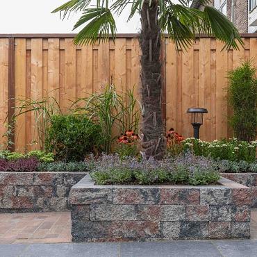 Tuinscherm Breil 19-planks 180x180 cm Red Class Rood geïmpregneerd