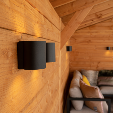 HALO Up-Down Wall 12V Black Ø10x11,5x12 cm