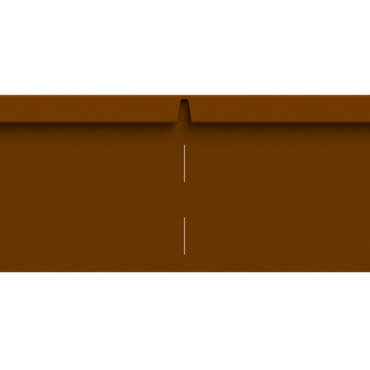 Flexline borderrand hoekstuk Cortenstaal 15 cm
