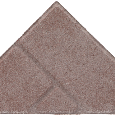 Bisschopsmuts 8 cm met schijnvoeg Heide