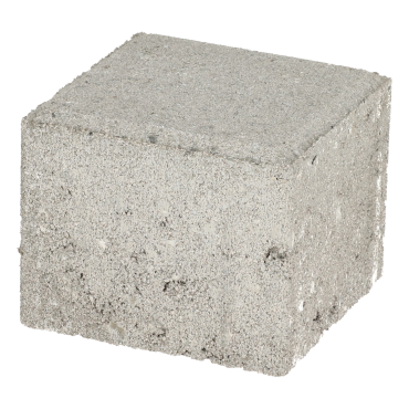 Halve Betonstraatsteen Ecotop Base 10,5x10,5x8 cm Grijs