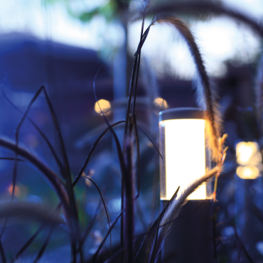 Liv Solitary Low 12V Rose Silver Ø6,7x37,2 cm