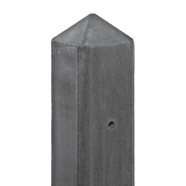 Beton-motief eindpaal Schie met diamantkop 10x10x280cm Antraciet