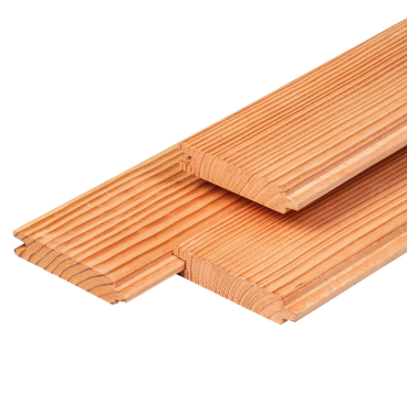 Blokhutprofiel 180x14,5x2,8 cm Lariks/Douglas geschaafd + gedroogd