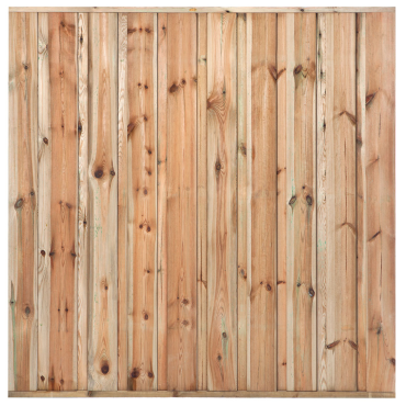 Tuinscherm Hoorn 9-planks 180x180 cm Groen geïmpregneerd