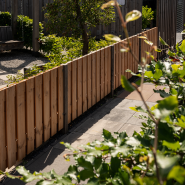 Tuinscherm Kalmar 21 planks 90x180 cm Red Class Rood geïmpregneerd