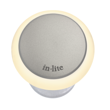Puck 22 LED grondspot 12V Pearl Grey Ø 22 mm
