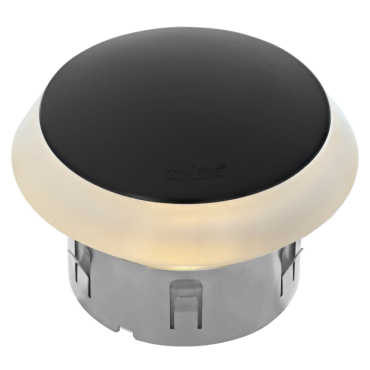 PUCK grondspot 12V Black Ø 60 mm