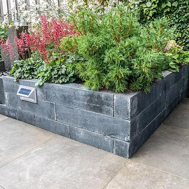 Tegula Palissaden 60x14x11 cm Zwart
