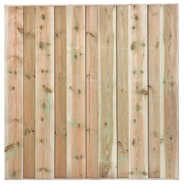 Tuinscherm Venlo 11-planks 180x180 cm Groen geïmpregneerd