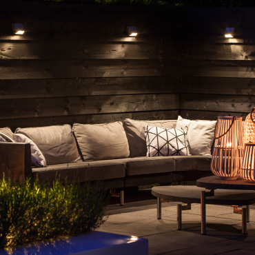 Wedge Wall 12V Rose Silver 6,3x10x10 cm