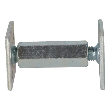 Paalhouder hoogte verstelbaar 70x70mm Gegalvaniseerd