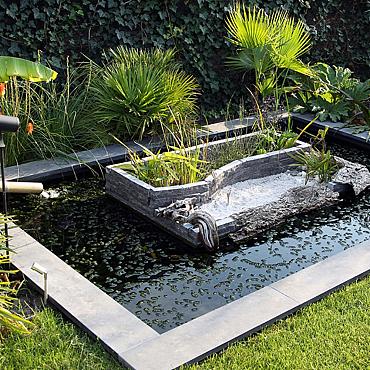 Hardsteen vijverrand met facet Asian Bluestone 3x20x100 cm Blauw gezoet