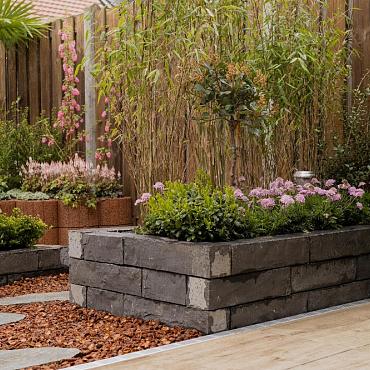 Stapelblok Basalt Rion 50x12x12 cm Antraciet
