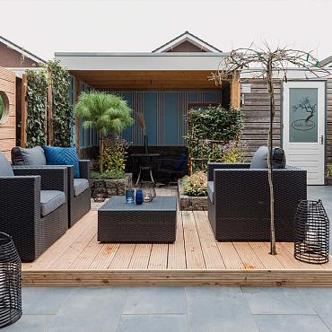 Vlonderplank 2,4x13,8x400 cm, Douglas onbehandeld