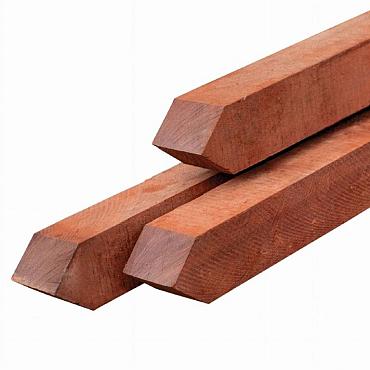 Paal 6,5x6,5x275 cm Azobe geschaafd