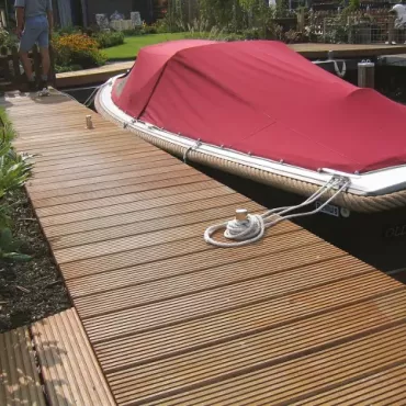 Vlonderplank premium 2,1x14,5x335 cm Bankirai glad/grof