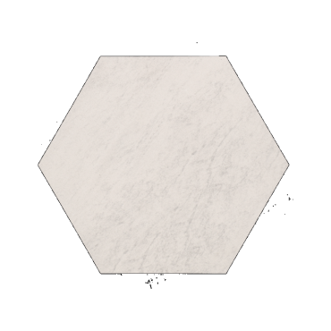 Staptegel Hexagons Quarzite Bianca Ø60x52x2cm