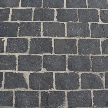 Natuursteen keien TB basalt Rion 14x20x5/7 cm Antraciet