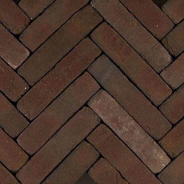 Art Bricks waalformaat Vermeer 20x5x6 cm Rood-paars getrommeld