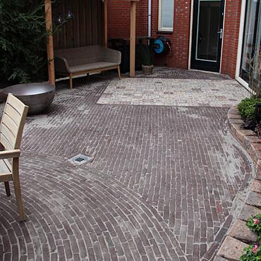 Art Bricks waalformaat Vermeer 20x5x6 cm Rood-paars getrommeld
