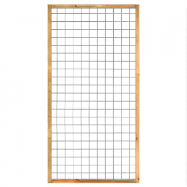 Gaaselement met kader 180x90cm Maas 7,5 cm Grenen Groen geïmpregneerd