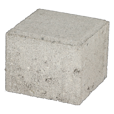 Halve Betonstraatsteen Ecotop Base 10,5x10,5x8 cm Grijs