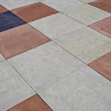 Oud Hollandse tegel 60x60x5 cm Roodbruin
