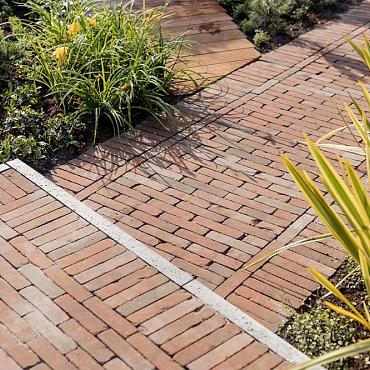 Oud Hollandse opsluitband 5x30x100 cm Grijs