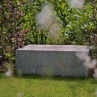 Oud Hollands zitelement (bank) 200x60x40 cm Grijs