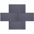 Granulati Nero Basalto 30x60x6 cm Zwart