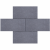 Granulati Grigio Scuro 30x60x6 cm Donkergrijs