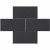 Cottage stone Bristol 30x60x4 cm Zwart