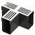 Garden Drain T-stuk 18,2x6,5x10,4 cm Aluminium