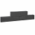 Forto Walling 60x10x10 cm Zwart