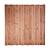 Tuinscherm Arosa 17-planks 180x180 cm Red Class Rood geïmpregneerd