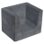 U-hoekelement 50x40x40 cm Antraciet