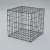 Steenkorf Gegalvaniseerd 50x50x50 cm